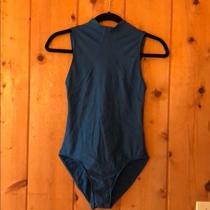 WearMoi high neck open back leotard